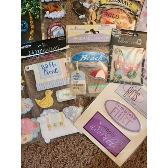 Lot #10 12 Packs of Various Stickers B7 - Picture 2 of 5